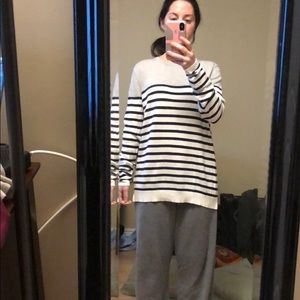 Worn one time cozy strip sweater